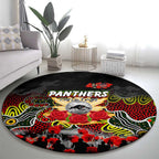 Panthers ANZAC Day Round Carpet Australian Army - Lest We Forget