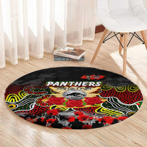Panthers ANZAC Day Round Carpet Australian Army - Lest We Forget