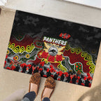 Panthers ANZAC Day Rubber Doormat Australian Army - Lest We Forget