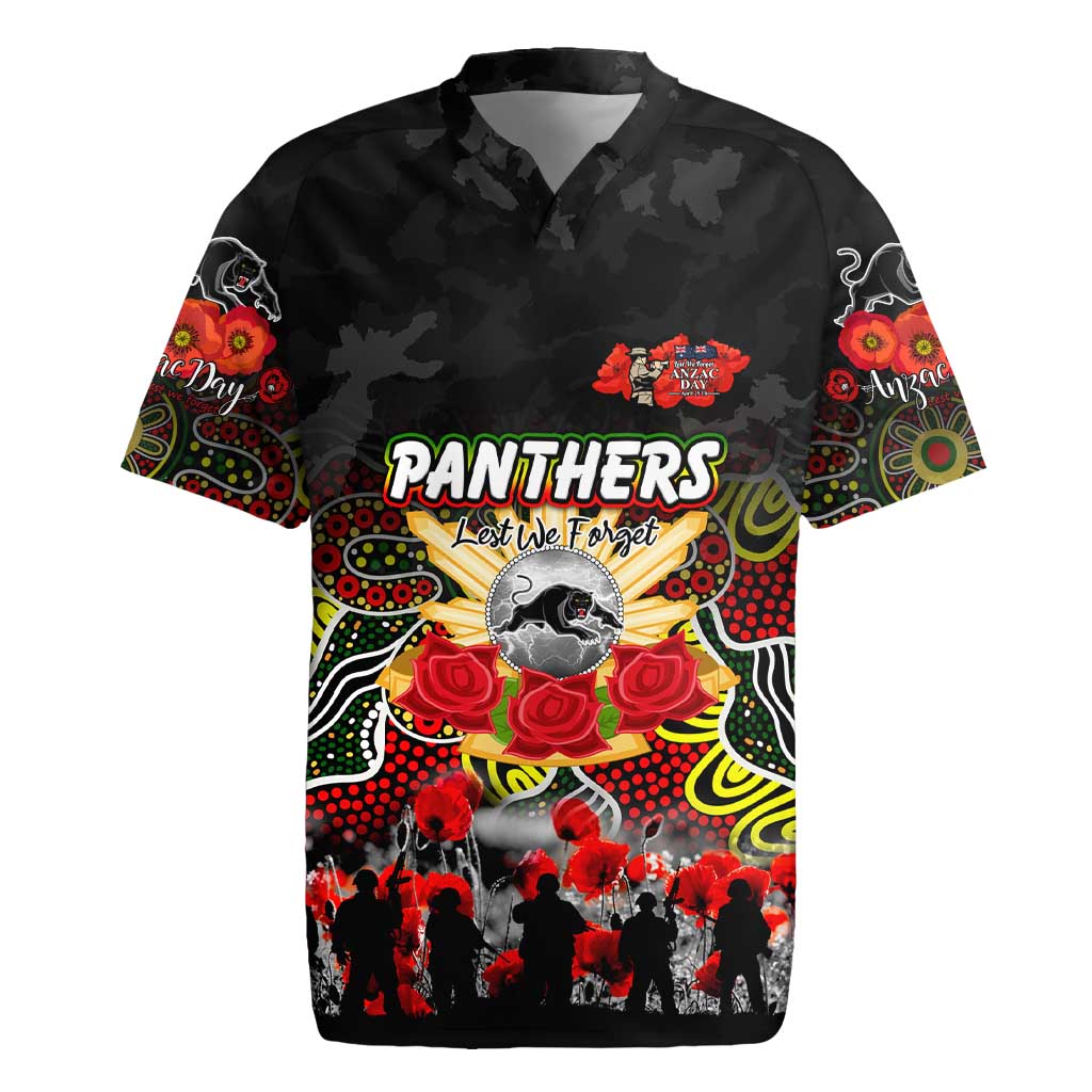 Personalized Panthers ANZAC Day Rugby Jersey Australian Army - Lest We Forget
