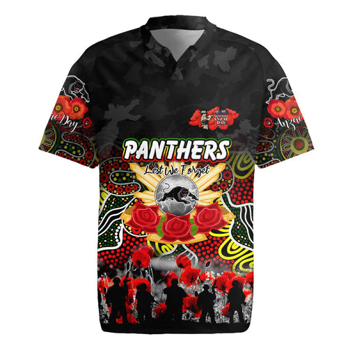 Personalized Panthers ANZAC Day Rugby Jersey Australian Army - Lest We Forget