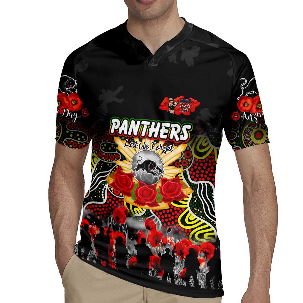 Personalized Panthers ANZAC Day Rugby Jersey Australian Army - Lest We Forget