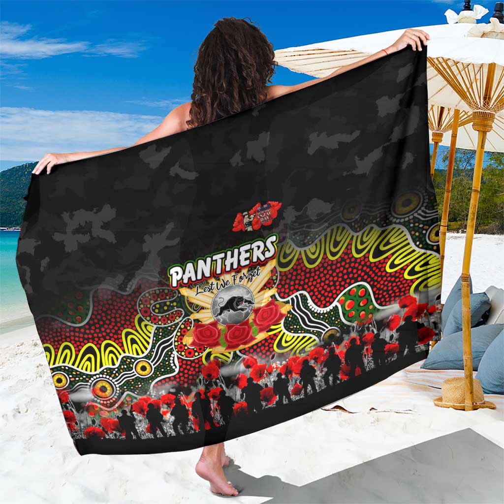 Panthers ANZAC Day Sarong Australian Army - Lest We Forget