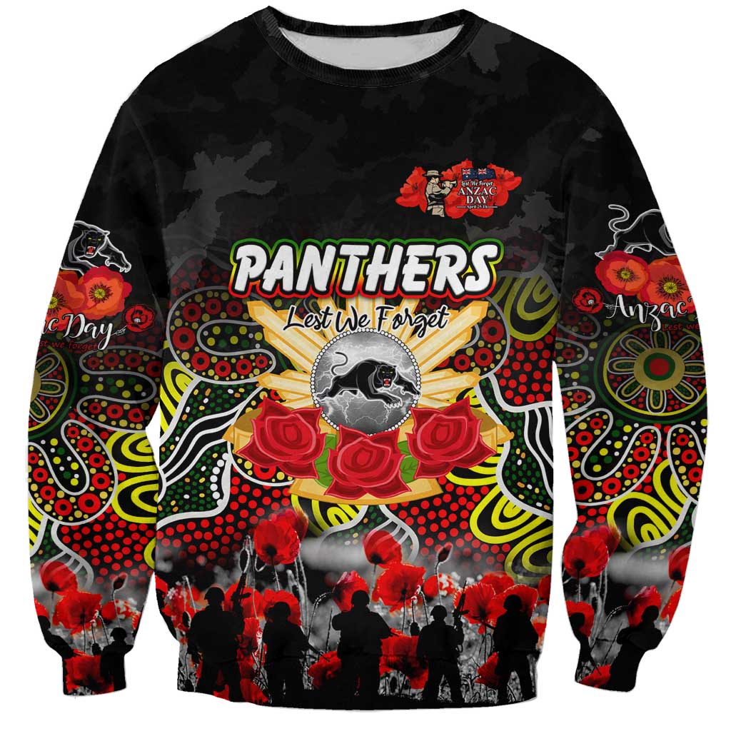 Personalized Panthers ANZAC Day Sweatshirt Australian Army - Lest We Forget