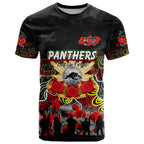 Personalized Panthers ANZAC Day T Shirt Australian Army - Lest We Forget