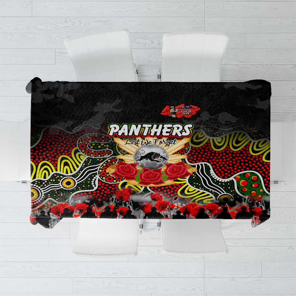 Panthers ANZAC Day Tablecloth Australian Army - Lest We Forget