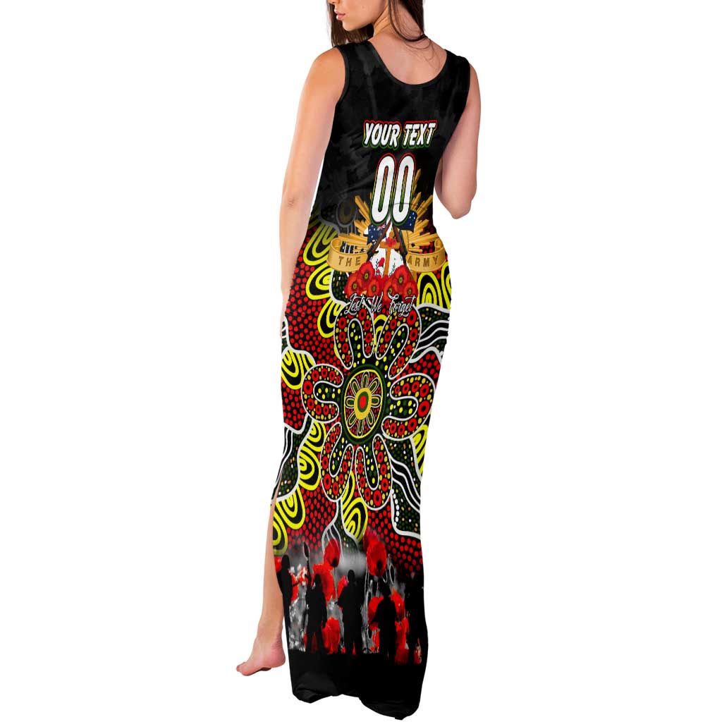Personalized Panthers ANZAC Day Tank Maxi Dress Australian Army - Lest We Forget