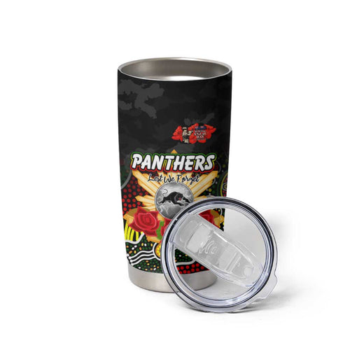 Personalized Panthers ANZAC Day Tumbler Cup Australian Army - Lest We Forget