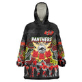 Personalized Panthers ANZAC Day Wearable Blanket Hoodie Australian Army - Lest We Forget