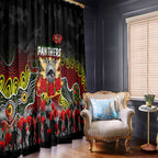 Panthers ANZAC Day Window Curtain Australian Army - Lest We Forget