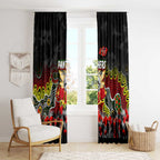 Panthers ANZAC Day Window Curtain Australian Army - Lest We Forget
