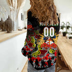 Personalized Panthers ANZAC Day Women Casual Shirt Australian Army - Lest We Forget