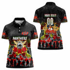 Personalized Panthers ANZAC Day Women Polo Shirt Australian Army - Lest We Forget
