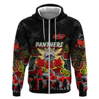 Personalized Panthers ANZAC Day Zip Hoodie Australian Army - Lest We Forget