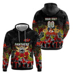 Personalized Panthers ANZAC Day Zip Hoodie Australian Army - Lest We Forget