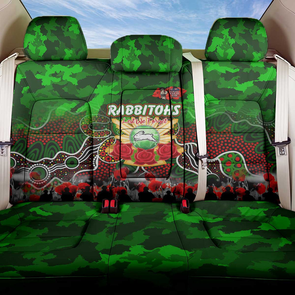 Rabbitohs ANZAC Day Back Car Seat Cover Australian Army - Lest We Forget