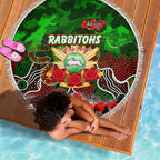 Rabbitohs ANZAC Day Beach Blanket Australian Army - Lest We Forget