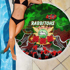 Rabbitohs ANZAC Day Beach Blanket Australian Army - Lest We Forget