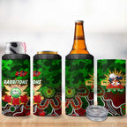 Personalized Rabbitohs ANZAC Day 4 in 1 Can Cooler Tumbler Australian Army - Lest We Forget