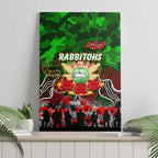 Rabbitohs ANZAC Day Canvas Wall Art Australian Army - Lest We Forget