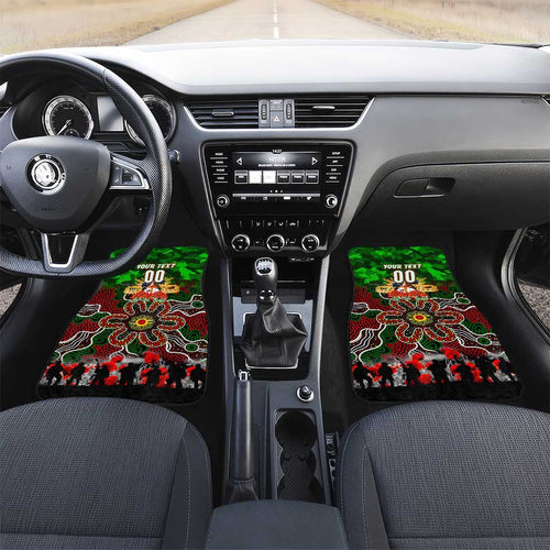 Rabbitohs ANZAC Day Car Mats Australian Army - Lest We Forget