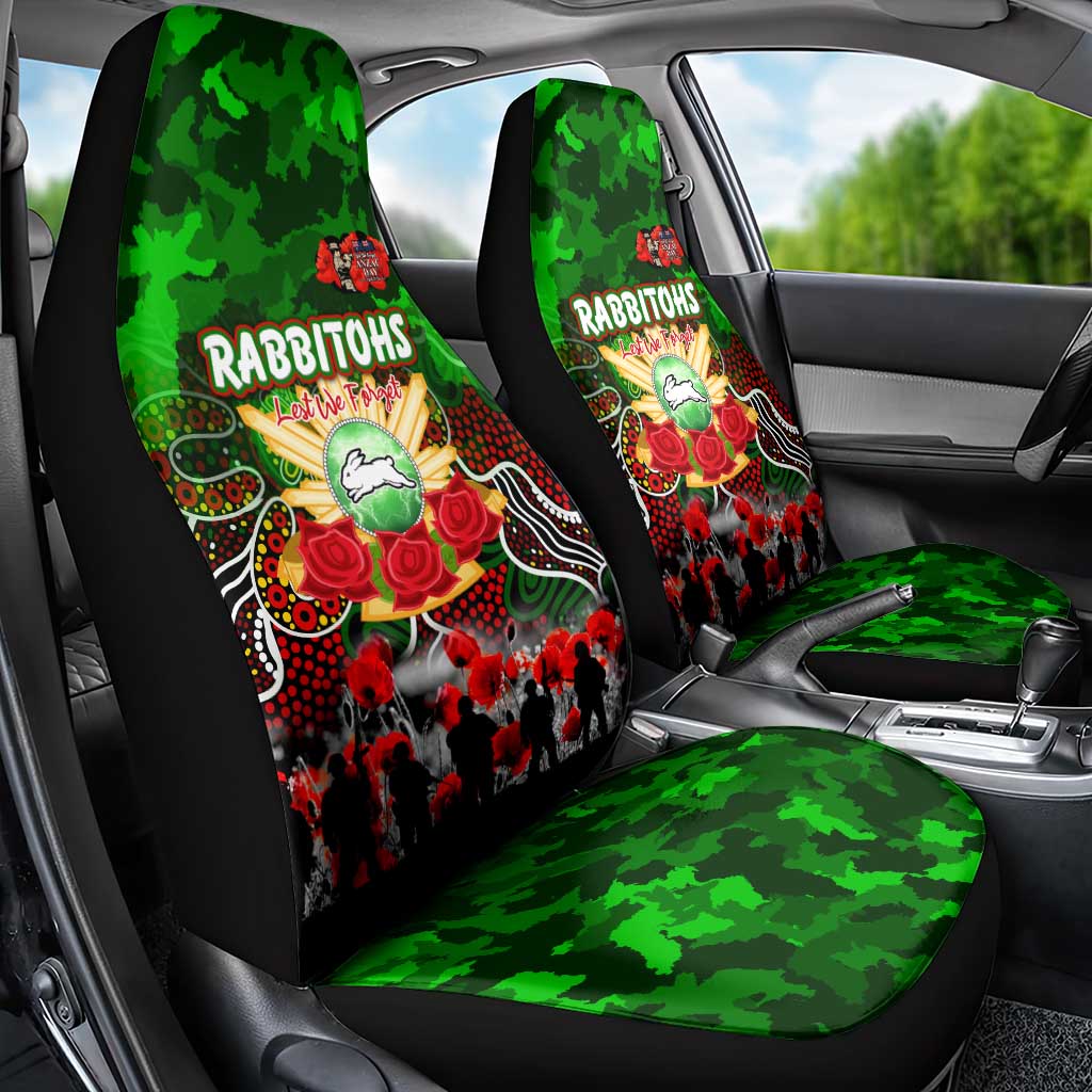 Rabbitohs ANZAC Day Car Seat Cover Australian Army - Lest We Forget