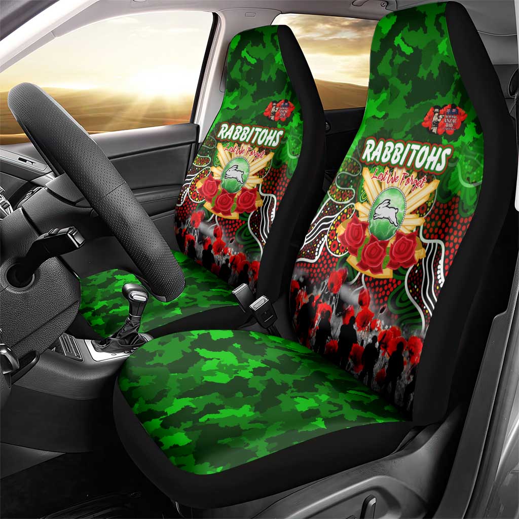 Rabbitohs ANZAC Day Car Seat Cover Australian Army - Lest We Forget
