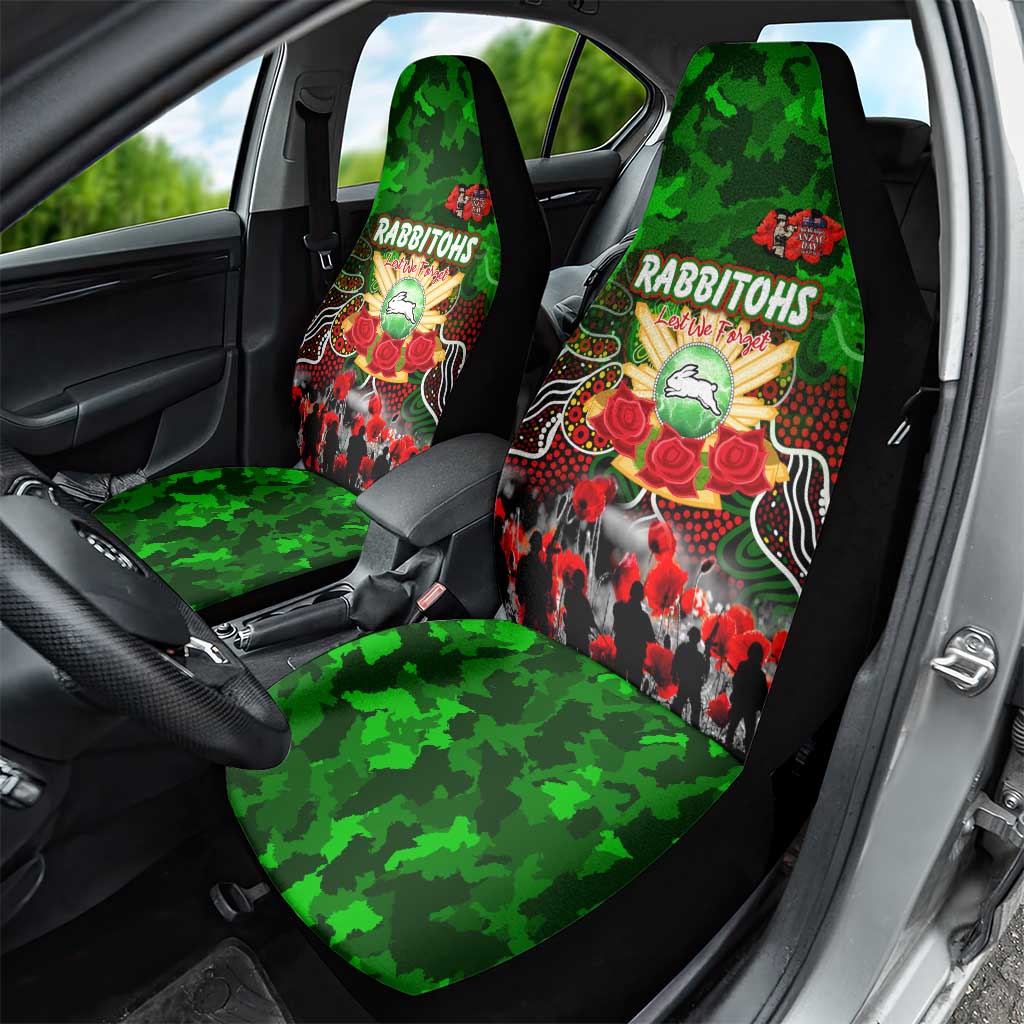 Rabbitohs ANZAC Day Car Seat Cover Australian Army - Lest We Forget