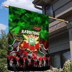 Rabbitohs ANZAC Day Garden Flag Australian Army - Lest We Forget