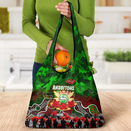 Rabbitohs ANZAC Day Grocery Bag Australian Army - Lest We Forget