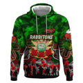 Personalized Rabbitohs ANZAC Day Hoodie Australian Army - Lest We Forget