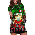 Personalized Rabbitohs ANZAC Day Hoodie Dress Australian Army - Lest We Forget