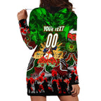Personalized Rabbitohs ANZAC Day Hoodie Dress Australian Army - Lest We Forget