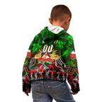 Personalized Rabbitohs ANZAC Day Kid Hoodie Australian Army - Lest We Forget