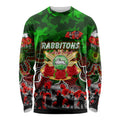 Personalized Rabbitohs ANZAC Day Long Sleeve Shirt Australian Army - Lest We Forget