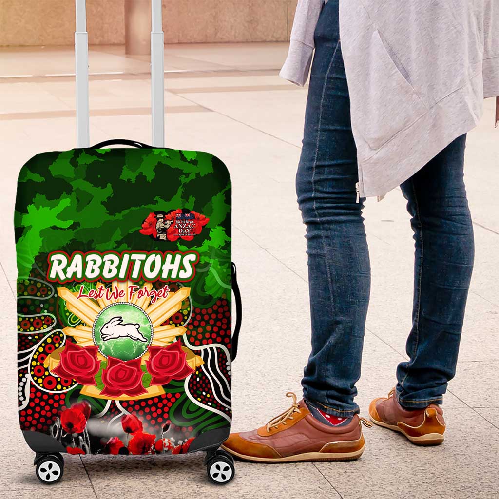 Rabbitohs ANZAC Day Luggage Cover Australian Army - Lest We Forget