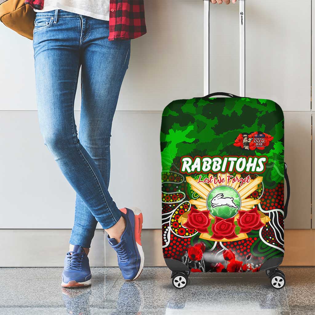 Rabbitohs ANZAC Day Luggage Cover Australian Army - Lest We Forget