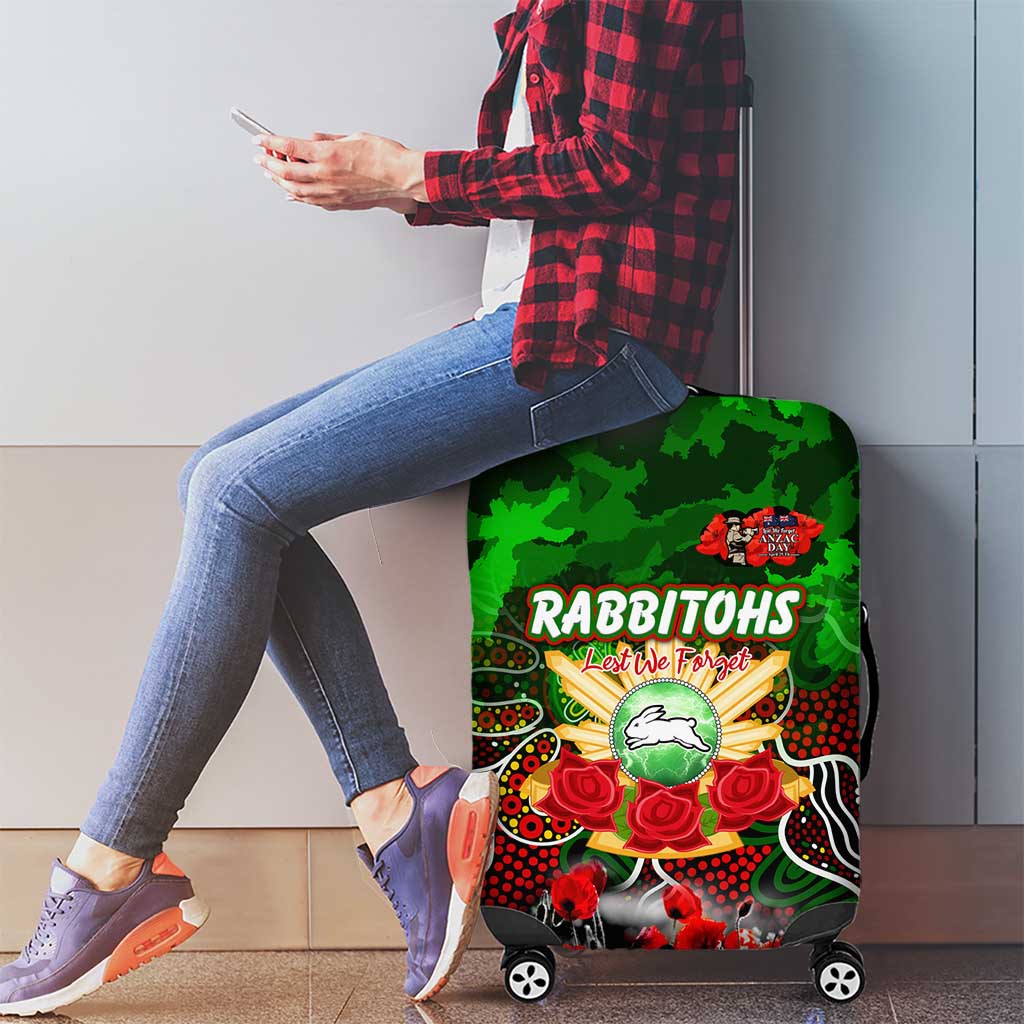 Rabbitohs ANZAC Day Luggage Cover Australian Army - Lest We Forget