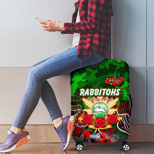 Rabbitohs ANZAC Day Luggage Cover Australian Army - Lest We Forget