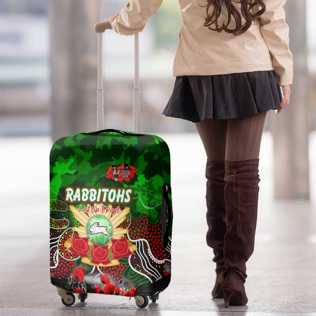 Rabbitohs ANZAC Day Luggage Cover Australian Army - Lest We Forget