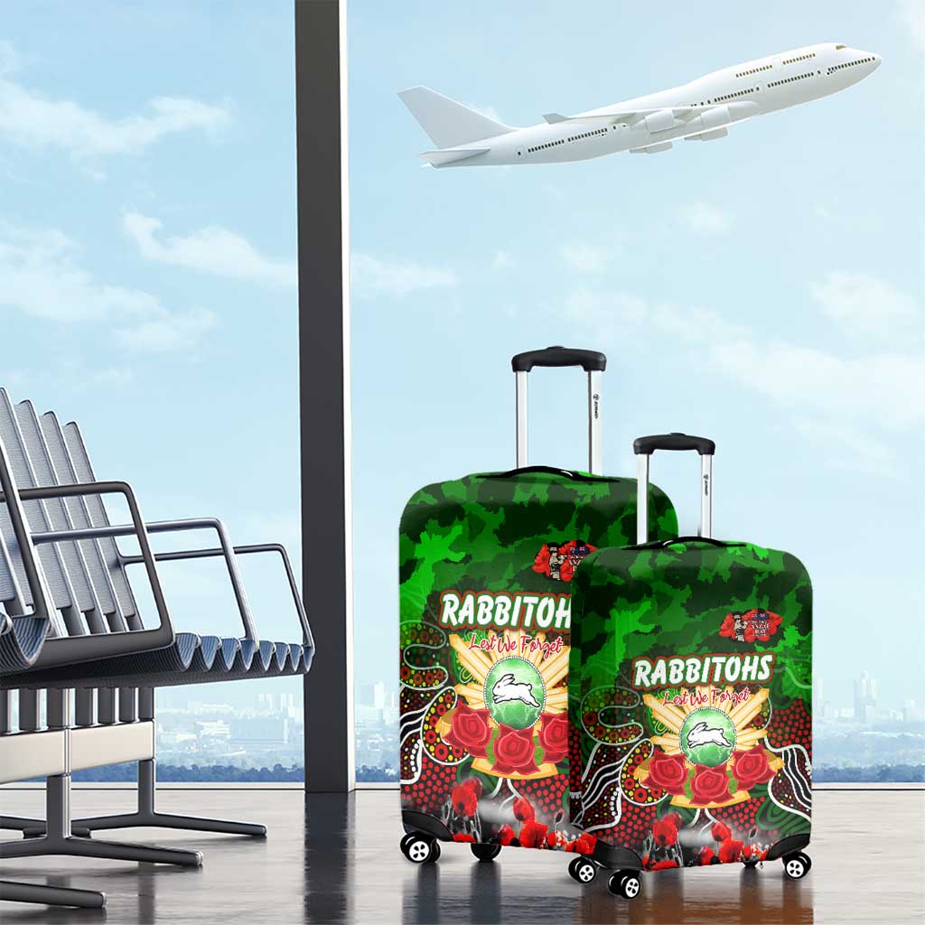 Rabbitohs ANZAC Day Luggage Cover Australian Army - Lest We Forget