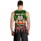 Personalized Rabbitohs ANZAC Day Men Tank Top Australian Army - Lest We Forget