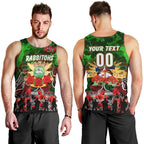 Personalized Rabbitohs ANZAC Day Men Tank Top Australian Army - Lest We Forget