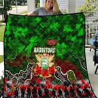 Rabbitohs ANZAC Day Quilt Australian Army - Lest We Forget