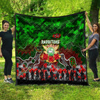 Rabbitohs ANZAC Day Quilt Australian Army - Lest We Forget