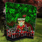 Rabbitohs ANZAC Day Quilt Australian Army - Lest We Forget