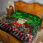 Rabbitohs ANZAC Day Quilt Australian Army - Lest We Forget