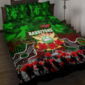 Rabbitohs ANZAC Day Quilt Bed Set Australian Army - Lest We Forget