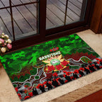 Rabbitohs ANZAC Day Rubber Doormat Australian Army - Lest We Forget