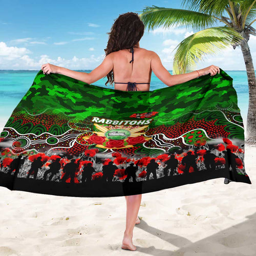 Rabbitohs ANZAC Day Sarong Australian Army - Lest We Forget